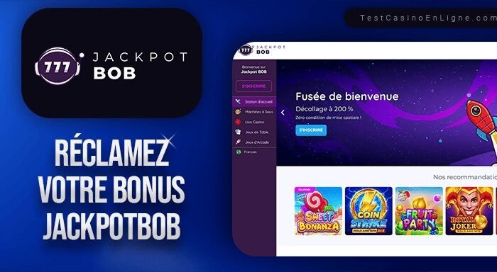 Découvrez l’Atout du Jackpot Bob Casino en France sans Dépôt